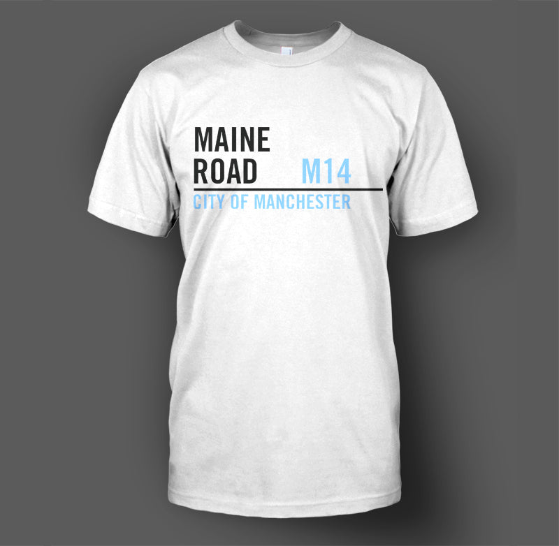 Maine Road Sign Man City T-Shirt