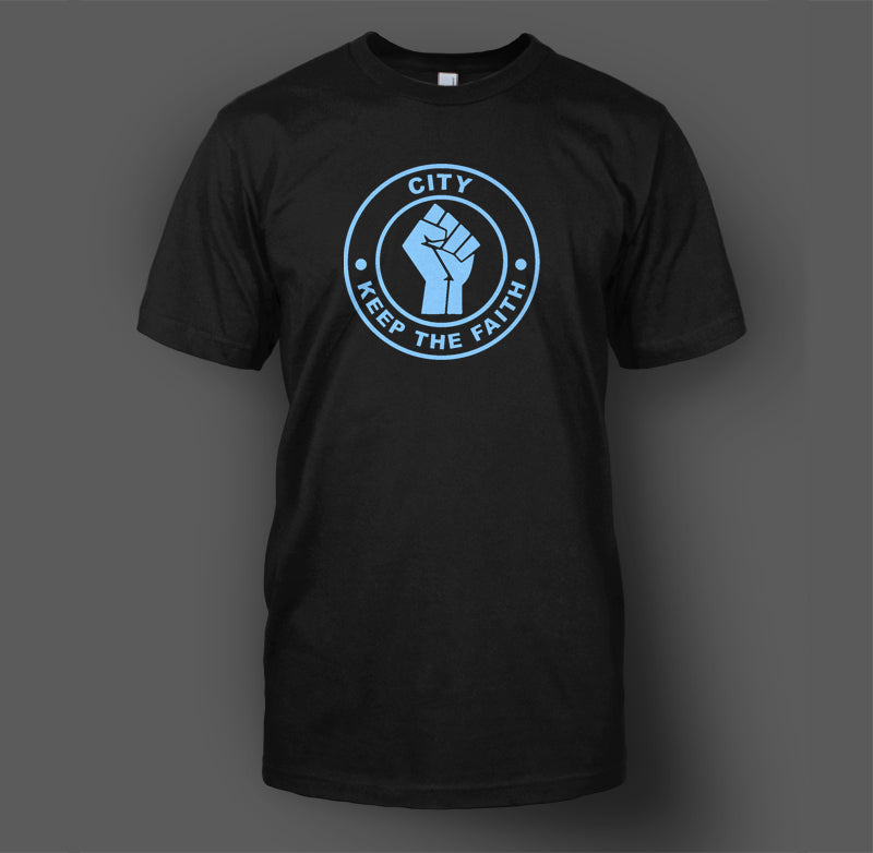 Man City Keep The Faith T-Shirt (Northern Soul)